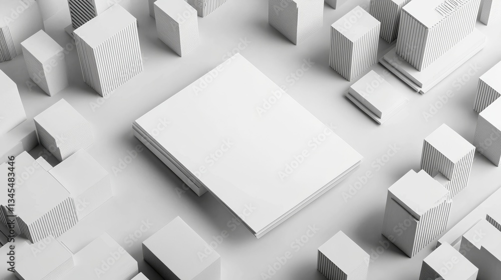 Blank white card on a flat surface, symbolizing simplicity and clarity in design. Blank white card on a flat surface, symbolizing simplicity and clarity in design.