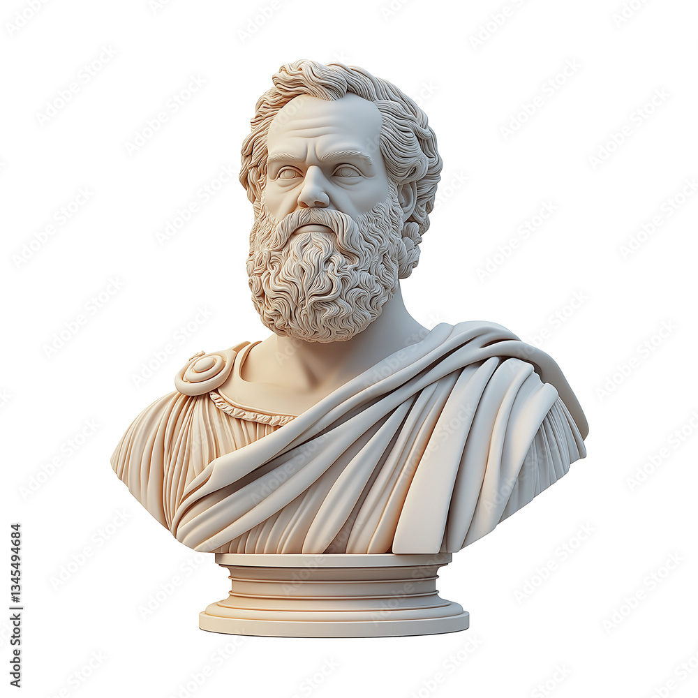 Obraz premium Classical Marble Bust Sculpture | Ancient Art, Historical Statue