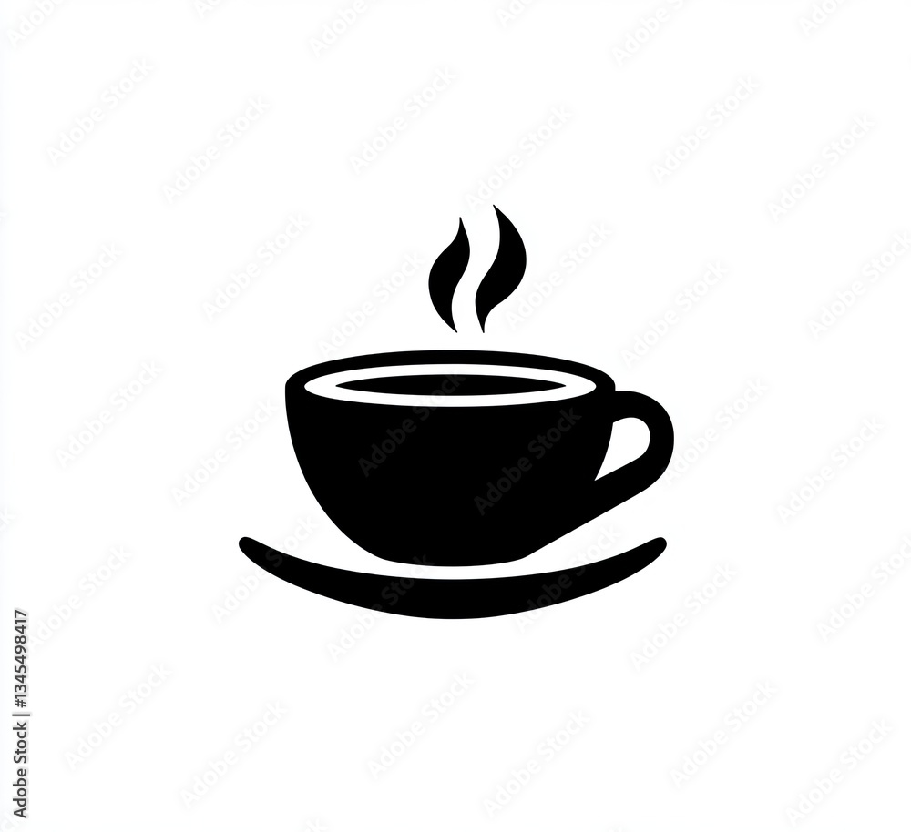 Hot beverage in a cup and saucer. (2) Hot beverage in a cup and saucer. (2)