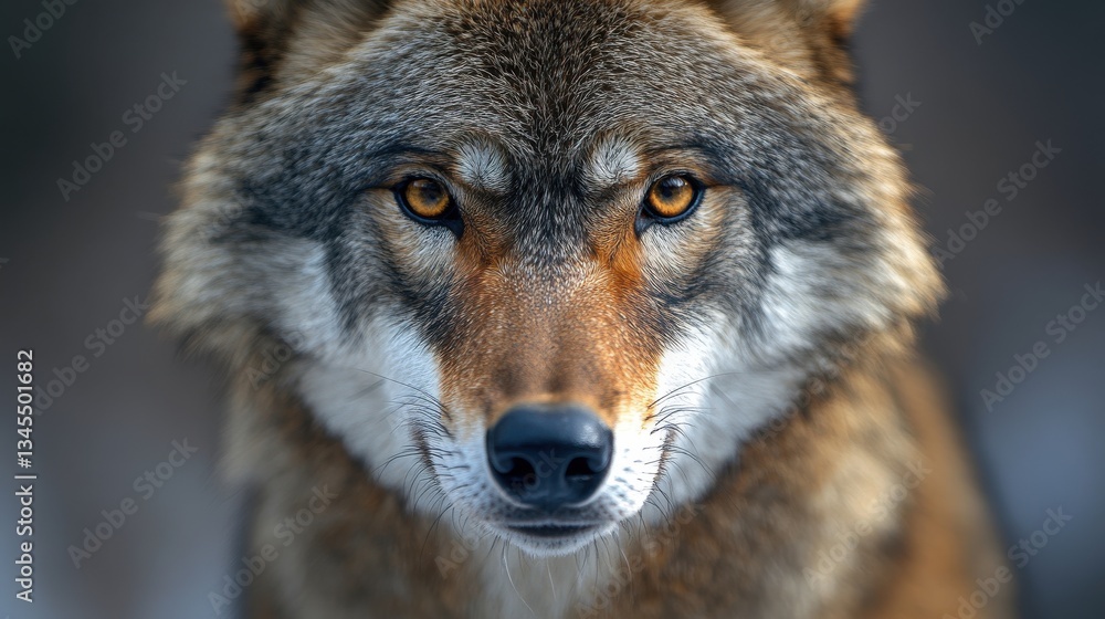 close up view of a grey wolf s face and fur close up view of a grey wolf s face and fur