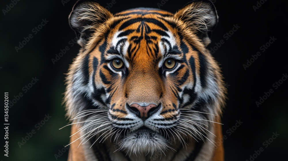 Fototapeta premium close up view of a powerful sumatran tiger