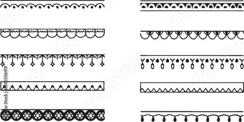 A Versatile Collection of Decorative Borders. Perfect for Adding Elegance to Creative Designs. 