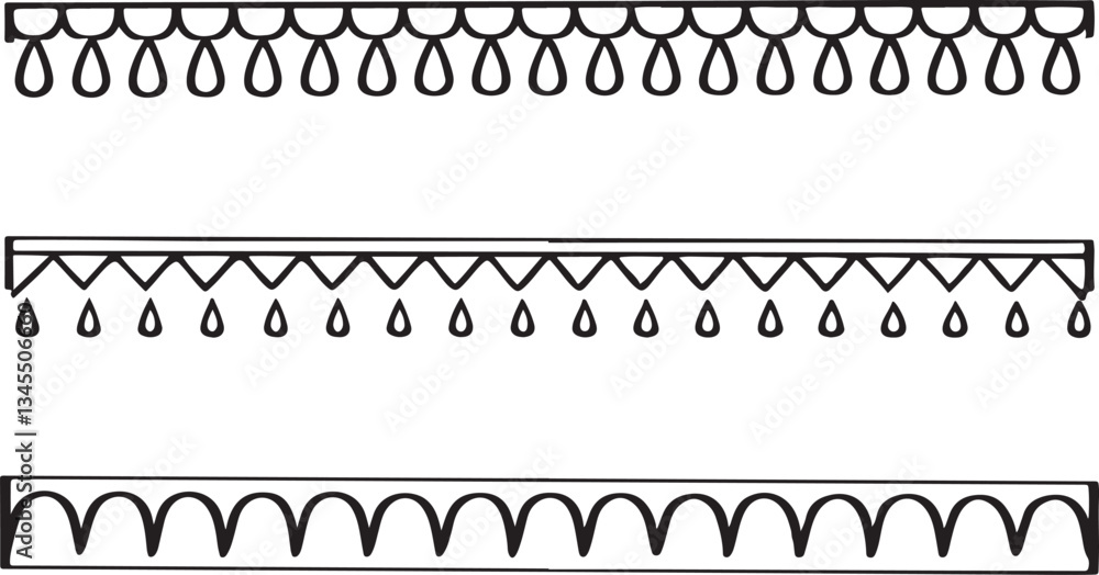 Decorative Borders for Creative Projects. These patterns showcase unique styles and intricate designs. set Decorative Borders for Creative Projects. These patterns showcase unique styles and intricate designs. set