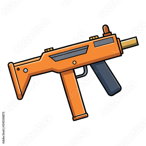 Kriss Vector gun , police weapon vector design, military vector design illustration.