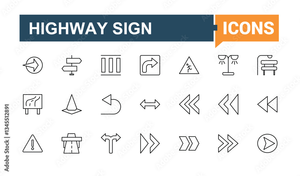 Road Sign icon set in linear style. Included navigator, direction, street, traffic, mark, sign and more. Outline icons in linear style. Traffic Sign vector icon set. Signs for web and mobile app. Road Sign icon set in linear style. Included navigator, direction, street, traffic, mark, sign and more. Outline icons in linear style. Traffic Sign vector icon set. Signs for web and mobile app.