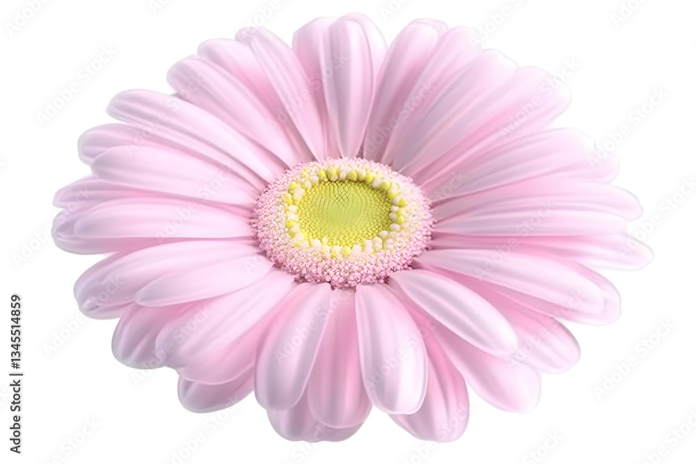 3D Rendering Isolated Pink Gerbera Flower with Transparent Background a Vibrant Bloom with Delicate Petals Close Up in Natural Beauty 3D Rendering Isolated Pink Gerbera Flower with Transparent Background a Vibrant Bloom with Delicate Petals Close Up in Natural Beauty