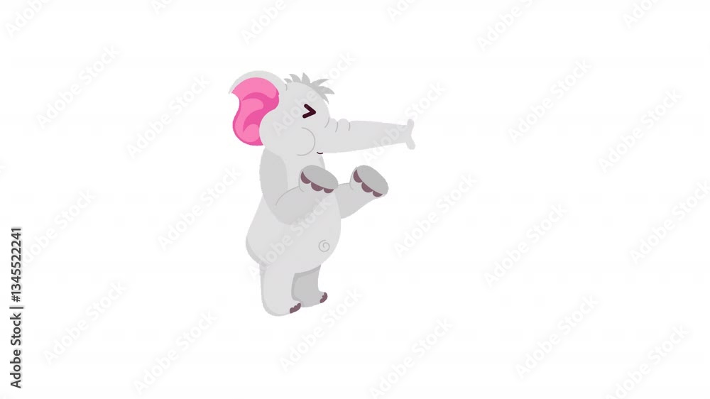 Elephant Spraying Animation Elephant Spraying Animation
