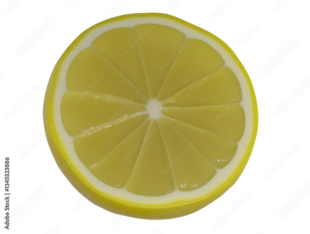 Illustration of a Slice Lemon Fruit with Yellow Citrus Food Showing Fresh Healthy Sour Ingredient on a Transparent Background Illustration of a Slice Lemon Fruit with Yellow Citrus Food Showing Fresh Healthy Sour Ingredient on a Transparent Background