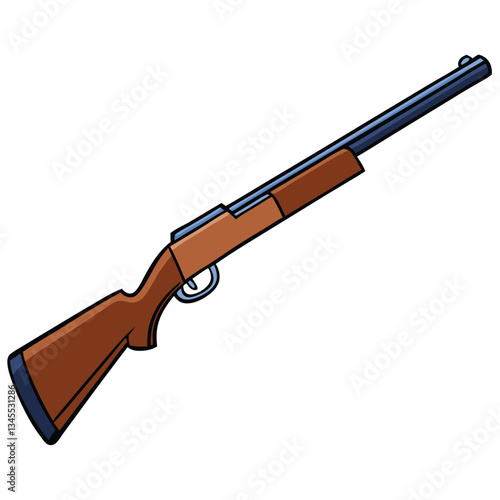 Model 70 gun , police weapon vector design, military vector design illustration.