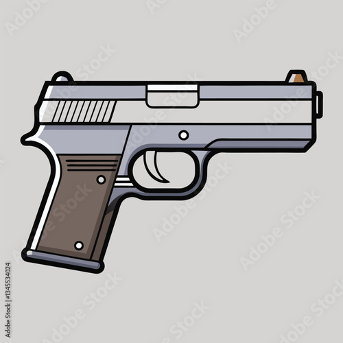 P365 gun , police weapon vector design, military vector design illustration.