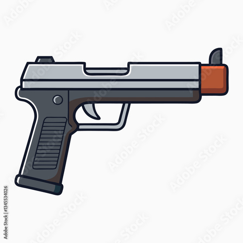 P365 gun , police weapon vector design, military vector design illustration.