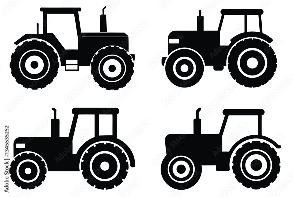 Fototapeta premium tractor isolated on white background