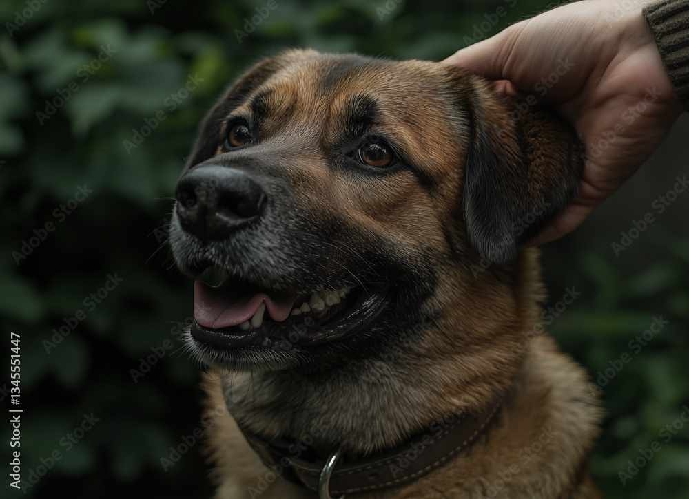 A dog enjoying a moment of affection from its pet parent, capturing the loyalty and joy that pets bring into our lives. Perfect for pet adoption and parenting content. A dog enjoying a moment of affection from its pet parent, capturing the loyalty and joy that pets bring into our lives. Perfect for pet adoption and parenting content.
