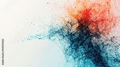 Soft white gradient background with futuristic elements and a clean business concept