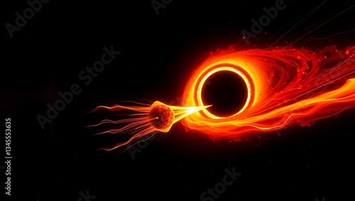 fiery explosion with alpha