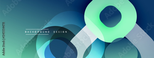 Abstract background with layered translucent gradient shapes