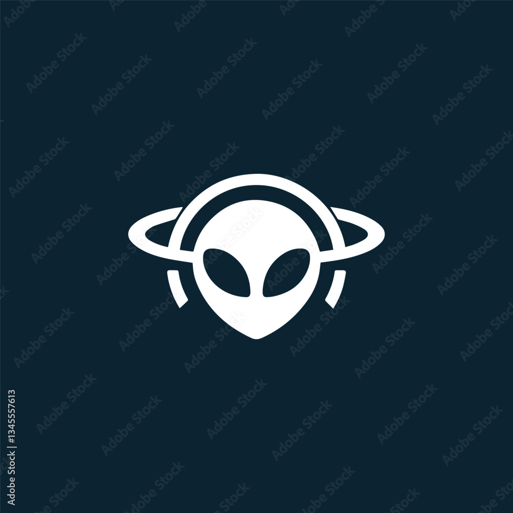 Obraz premium Alien invasion logo