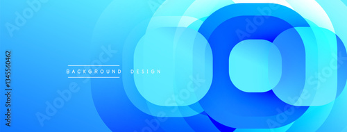 Abstract background with layered translucent gradient shapes