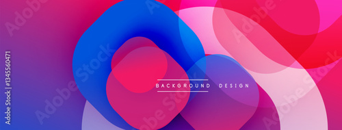 Abstract background with layered translucent gradient shapes