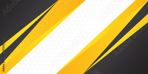 template corporate concept yellow black grey and white contrast background. Vector graphic design illustration, copy space