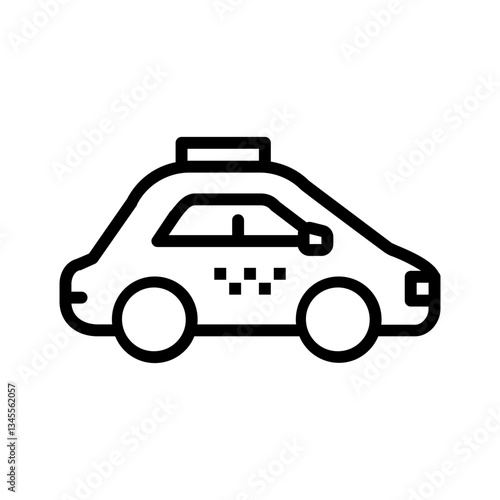 Vector multi color icon for Minicab