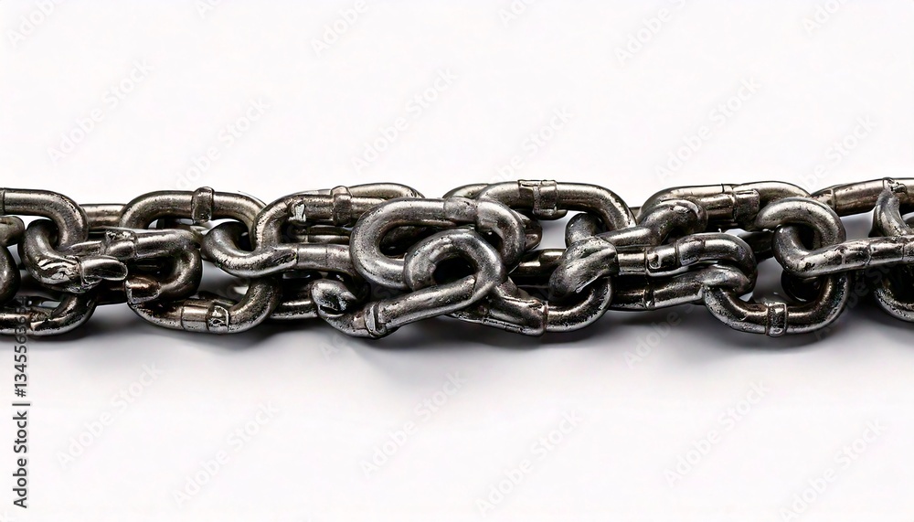 Fototapeta premium chain link metal steel 