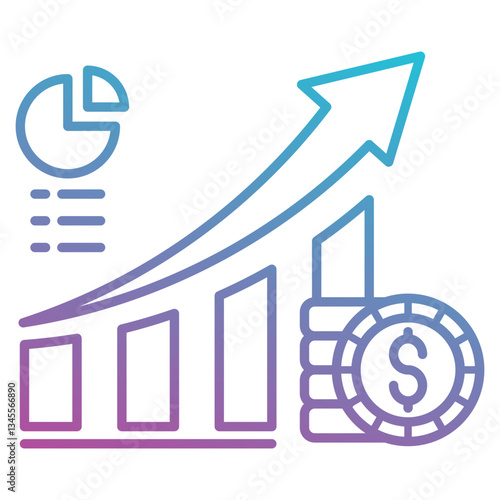 profits icon element for design