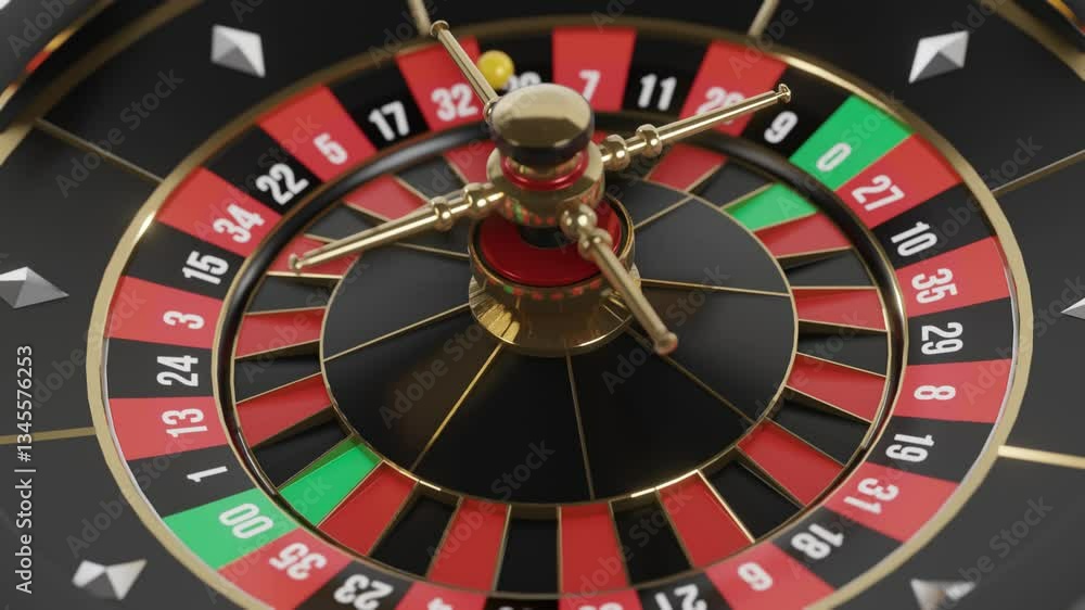 3D Realistic Spinning Roulette Wheel – Casino Gambling Animation 3D Realistic Spinning Roulette Wheel – Casino Gambling Animation