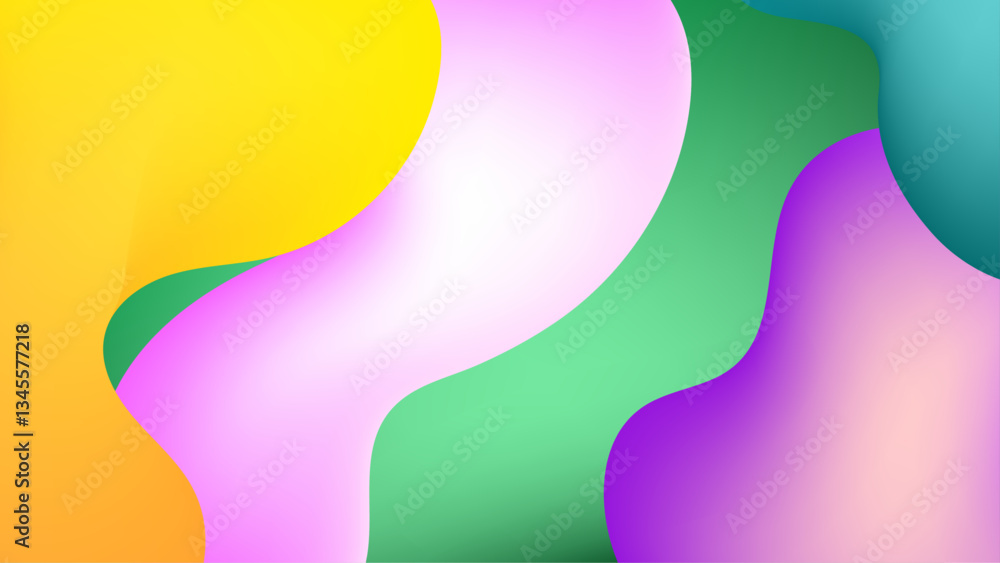 colorful abstract shapes blend together in a smooth and flowing composition creating a modern artistic backdrop vector illustration colorful abstract shapes blend together in a smooth and flowing composition creating a modern artistic backdrop vector illustration