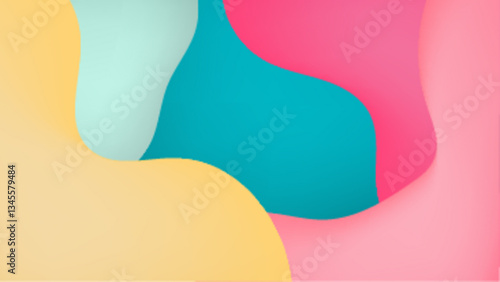 colorful swirling lines and bold colors blend seamlessly creating an eyecatching abstract design vector illustration
