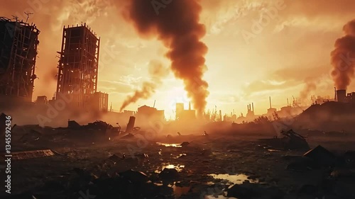Apocalyptic End of the World. 4k video