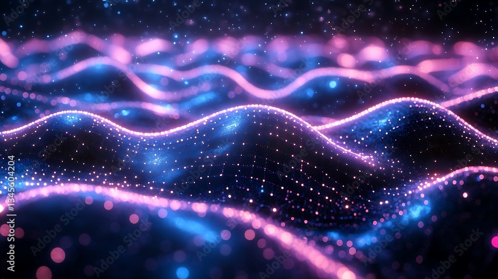 An abstract quantum matrix glowing with intricate patterns of quantum entanglement, vibrant neon blue and purple pathways interconnecting dynamic nodes, holographic layers creating depth, An abstract quantum matrix glowing with intricate patterns of quantum entanglement, vibrant neon blue and purple pathways interconnecting dynamic nodes, holographic layers creating depth,