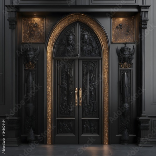 Beautiful Wooden Door with light 