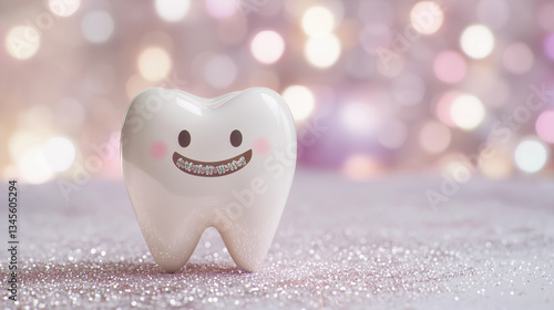 Smiling Tooth: A close-up o...