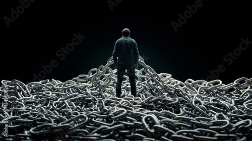 Breaking Free: A lone figur...