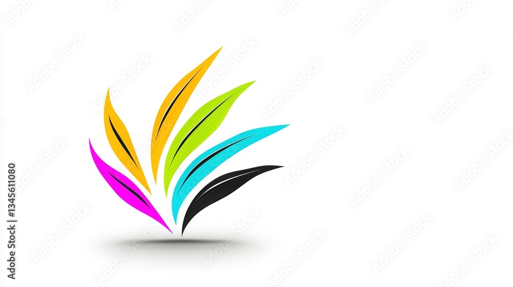 Obraz premium Colorful Leaf Design