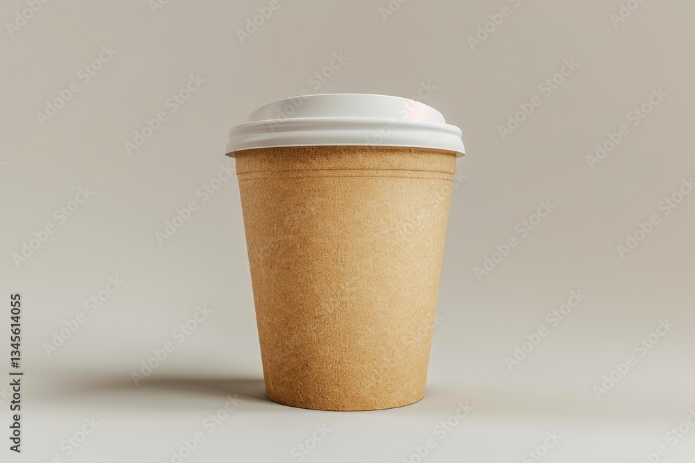 Insulated Styrofoam or Foam Takeaway Coffe or Tea Cup with Clipping Path Insulated Styrofoam or Foam Takeaway Coffe or Tea Cup with Clipping Path