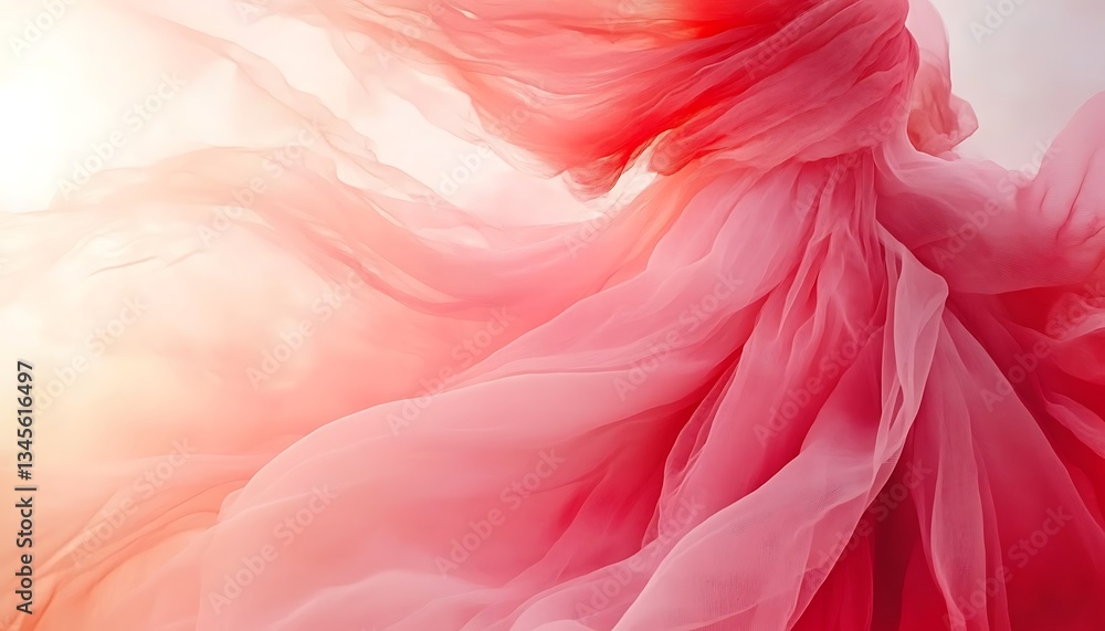 Pink fabric flowing for sunlit, outdoor. Pink fabric flowing for sunlit, outdoor.