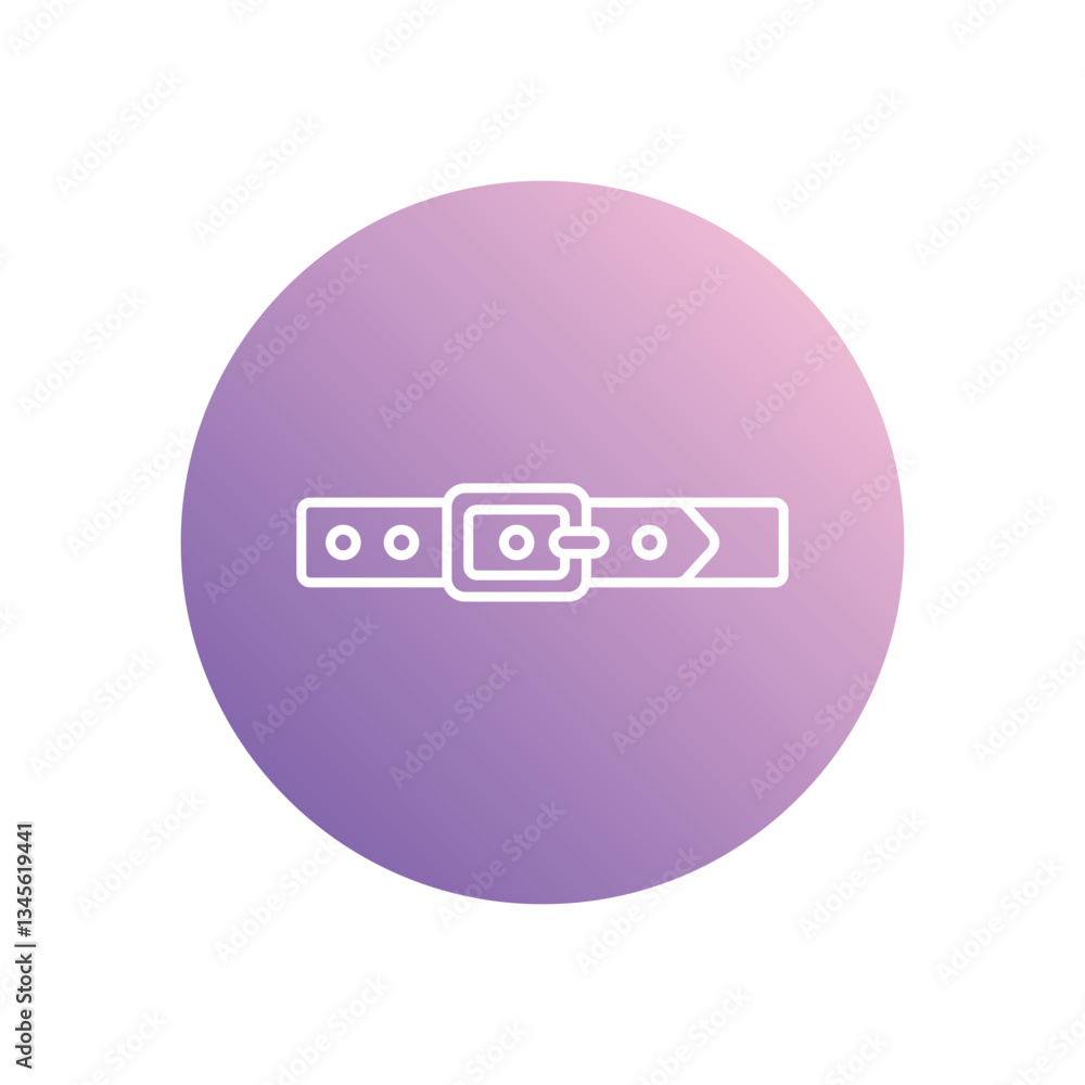 Belt icon isolated on a white background. Vector illustration. Belt icon isolated on a white background. Vector illustration.