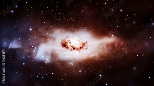 Cosmic nebula in deep space