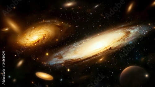 Cosmic spiral galaxies