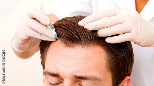 Hair Loss Treatment: Clinic Injection.