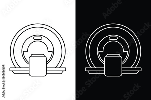 Download MRI Scanner Icon. Outline & Solid Vector Formats