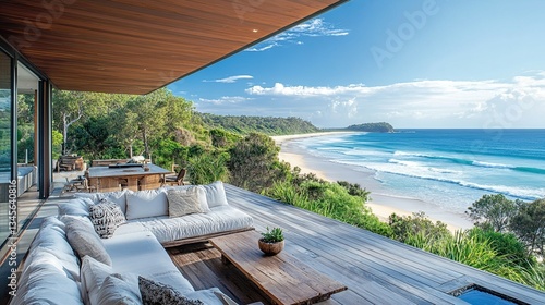 Wallpaper Mural Australian coastal home featuring sustainable design and beach access. Torontodigital.ca