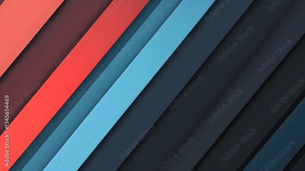Obraz premium Angled colored strips create a modern and vibrant abstract backdrop
