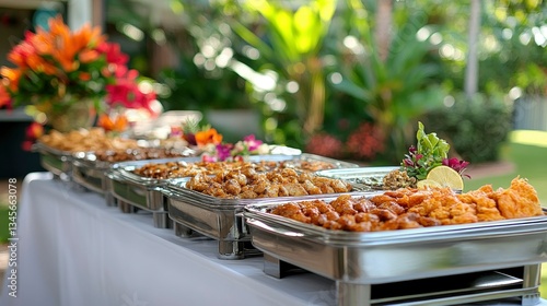 Delicious Buffet Catering at Outdoor Event
