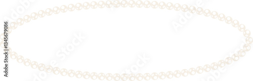 Coquette Oval Pearl Bead Necklace