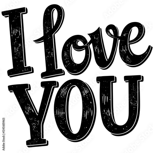 i love you vector 