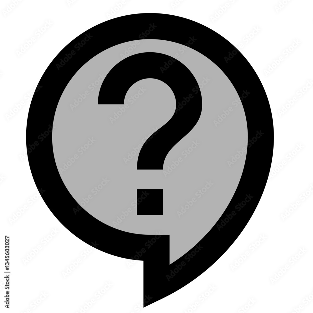 Question Mark in Speech Bubble
Question Mark in Speech Bubble