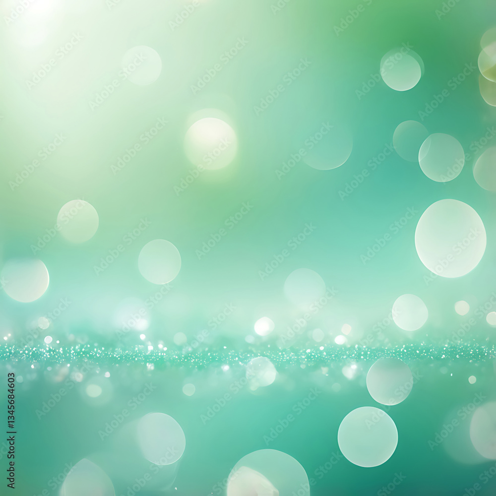 Abstract refreshing mint green bokeh with delicate background, smooth gradients and a soft glow create a tranquil, airy effect. ai Abstract refreshing mint green bokeh with delicate background, smooth gradients and a soft glow create a tranquil, airy effect. ai